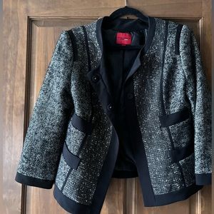 Narciso Rodriguez for Design Nation | Black Tweed Blazer | Size M